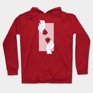 i love strawberries 3 Hoodie